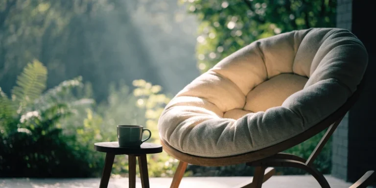 Papasan rocking chair