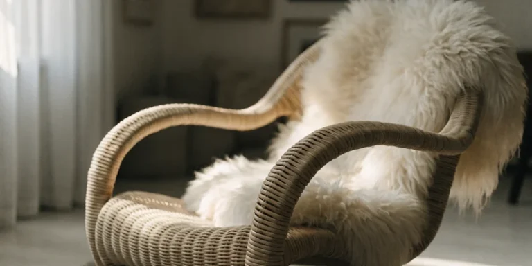 Rattan accent chair