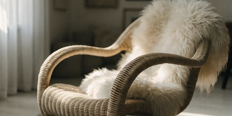 Rattan accent chair