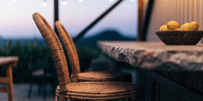 Rattan bar furniture