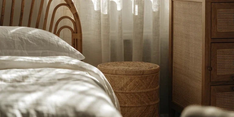 Rattan dresser and bedroom pieces