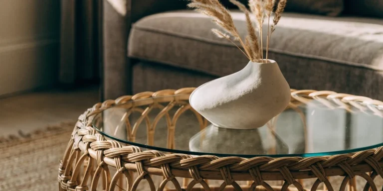 Rattan coffee table
