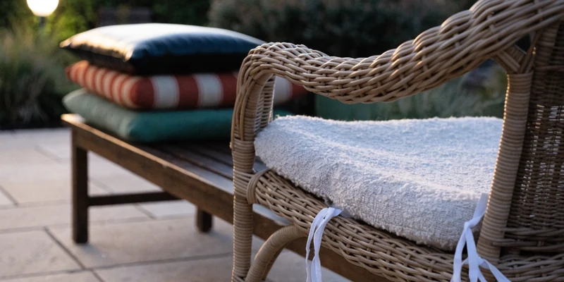 Wicker chair cushions