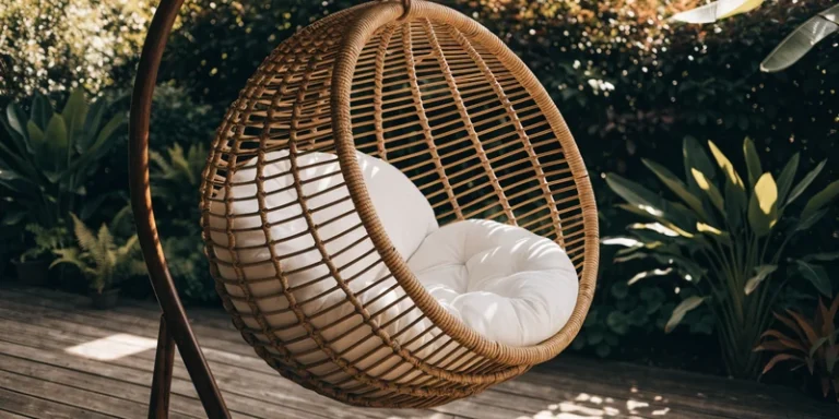 Wicker egg chair