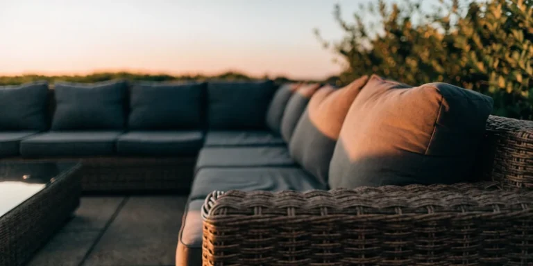Wicker outdoor sectional